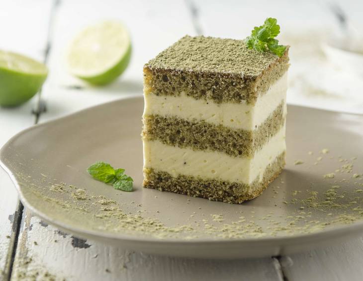 Matcha-Zitrus-Torte