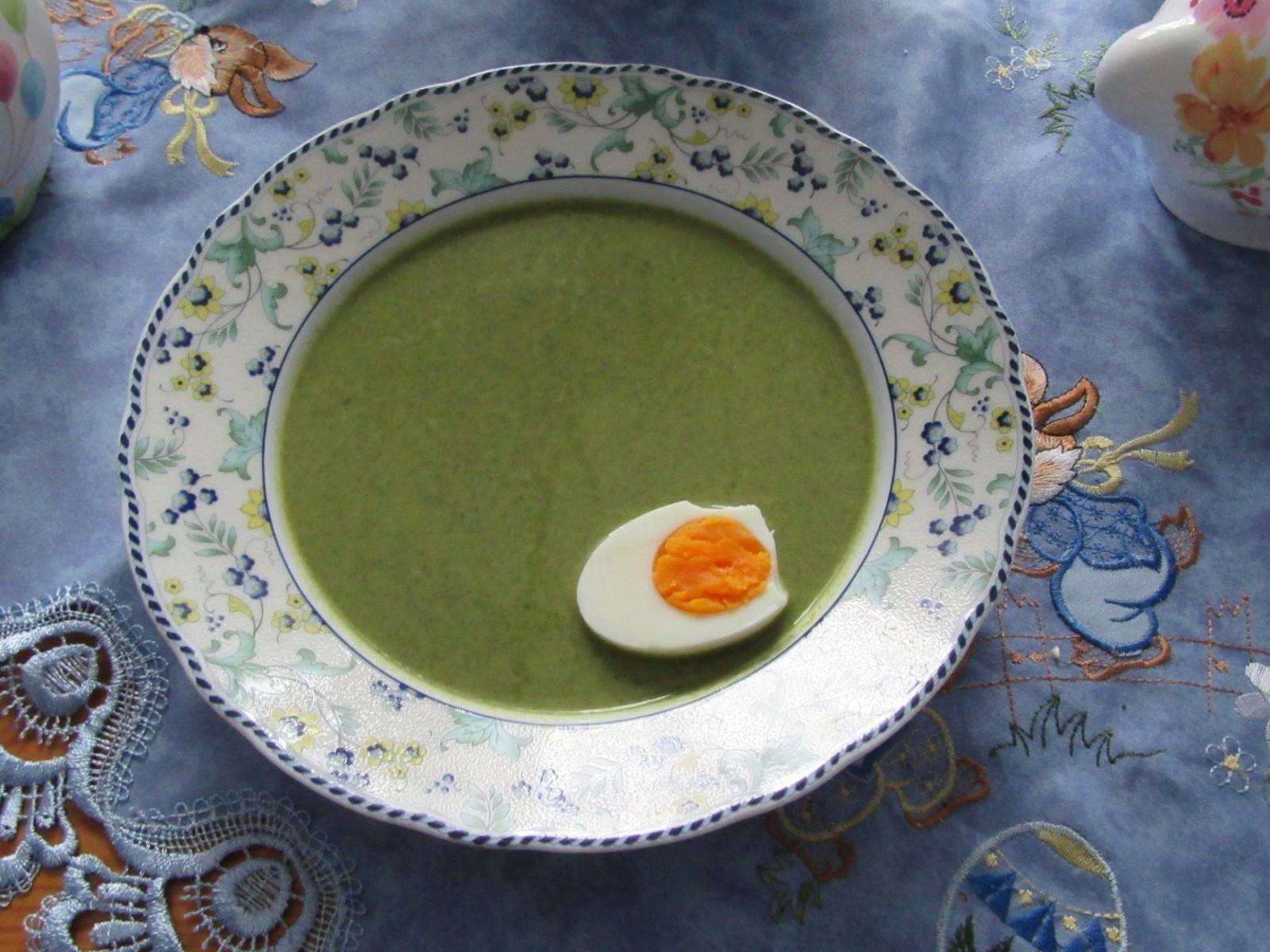 Spinatsuppe mit Kresse Rezept - ichkoche.de