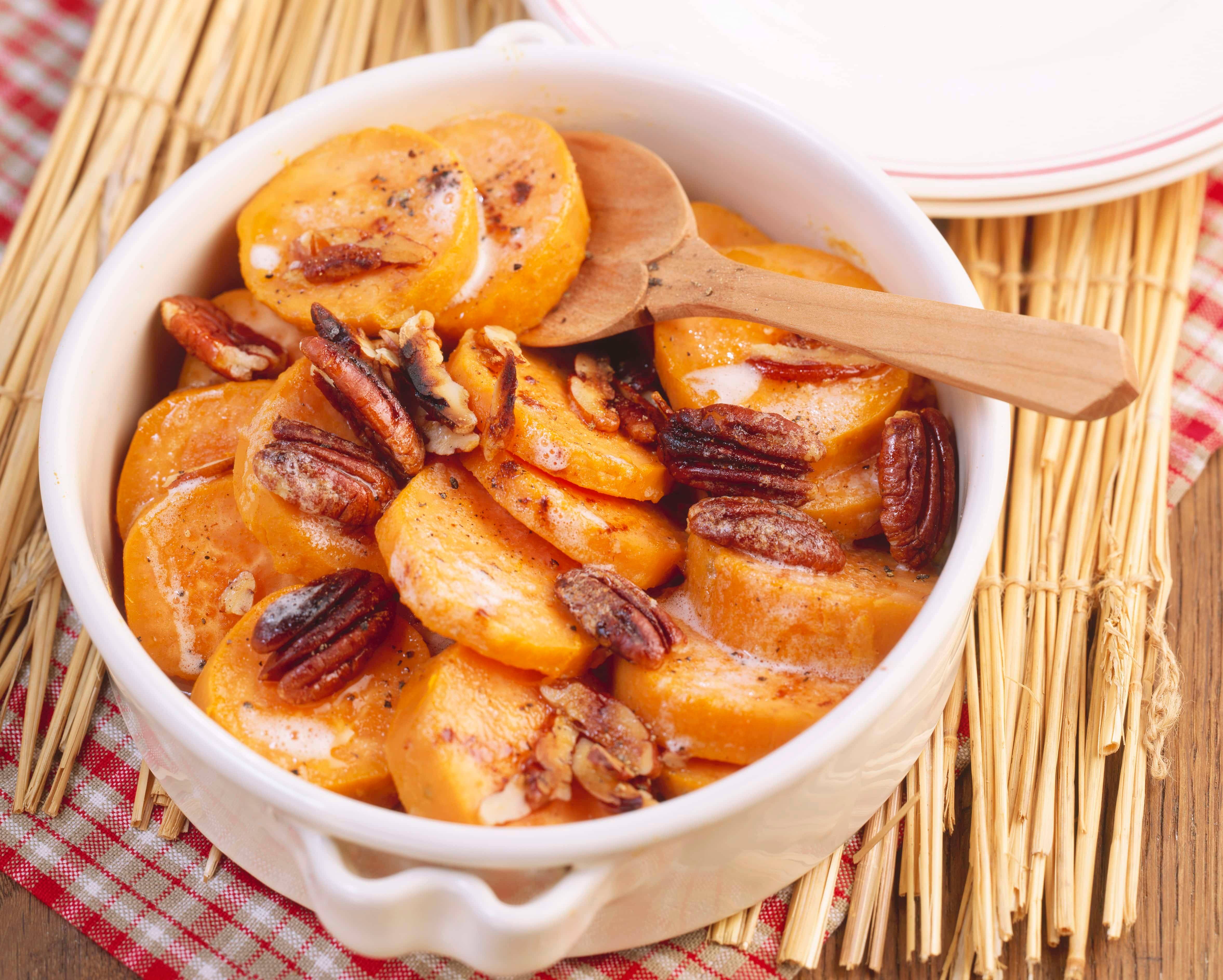 Süßkartoffeln mit Pekannüssen Rezept