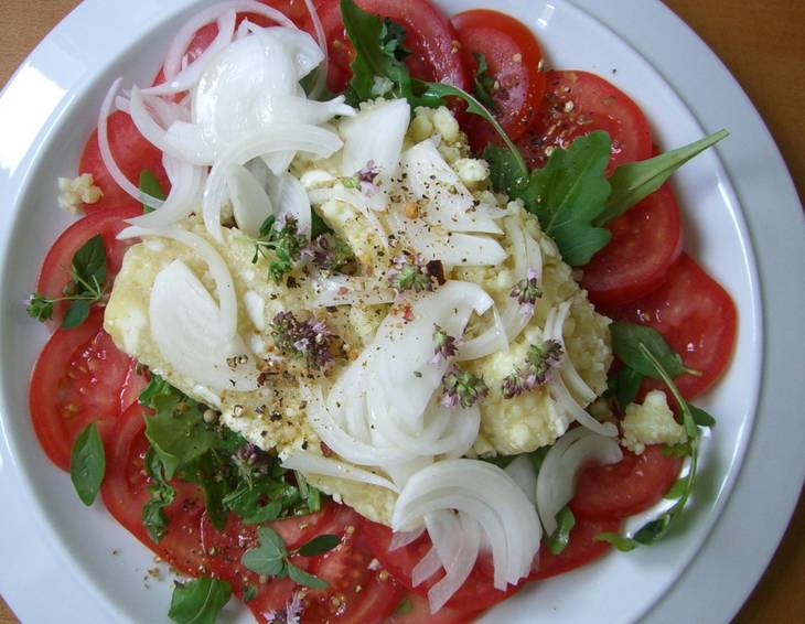 Graukas in Himbeeressig und Nussöl Graukas in Himbeeressig und Nussöl