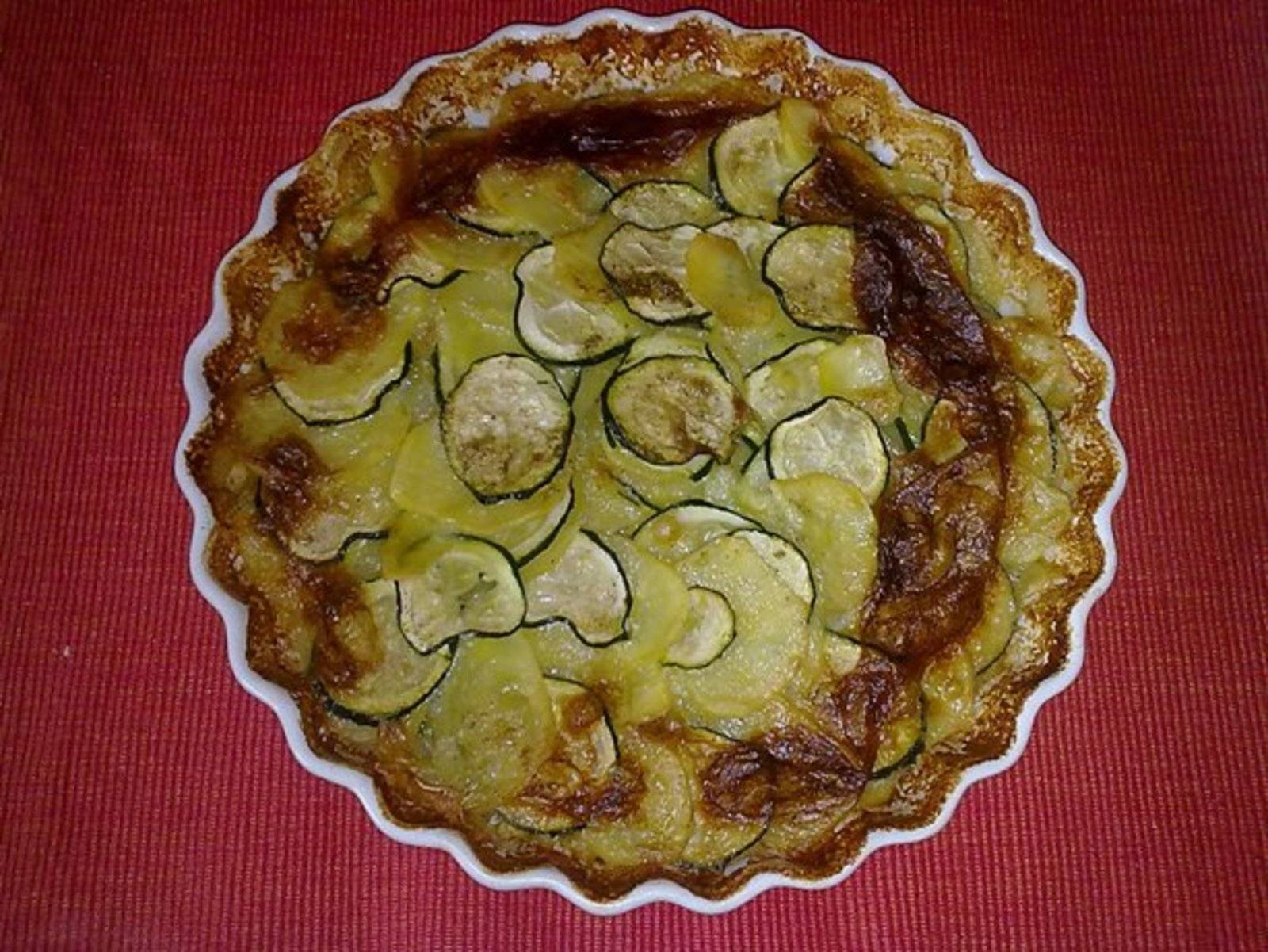 kartoffel zucchini gratin mit rohen kartoffeln