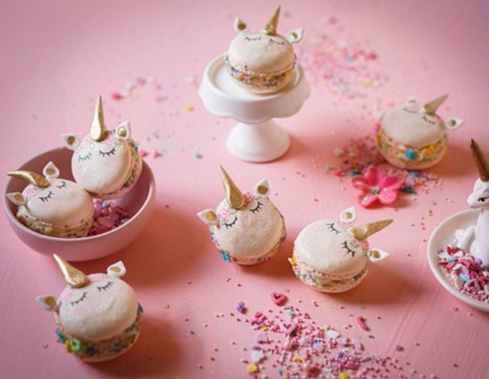 Einhorn-Macarons Rezept