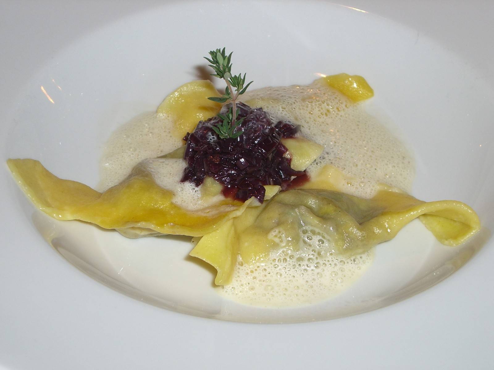 Ravioli mit Entenfüllung