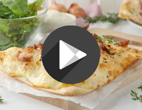Video - Flammkuchen aus der Heißluftfritteuse