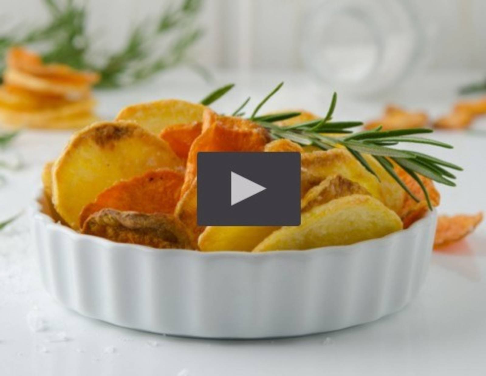 Video - Gemüsechips aus der Heißluftfritteuse