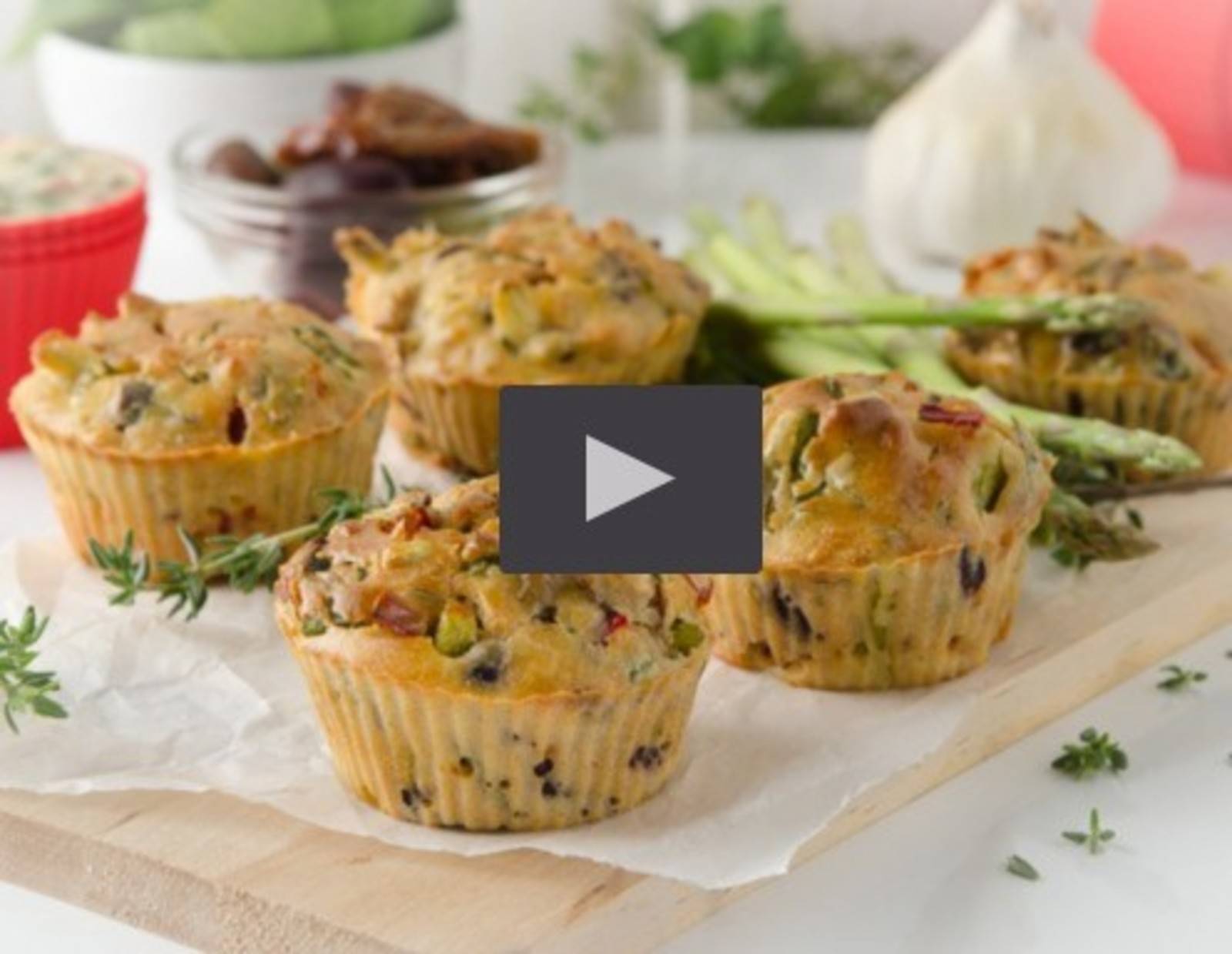 Video - Gemüsemuffins aus der Heißluftfritteuse
