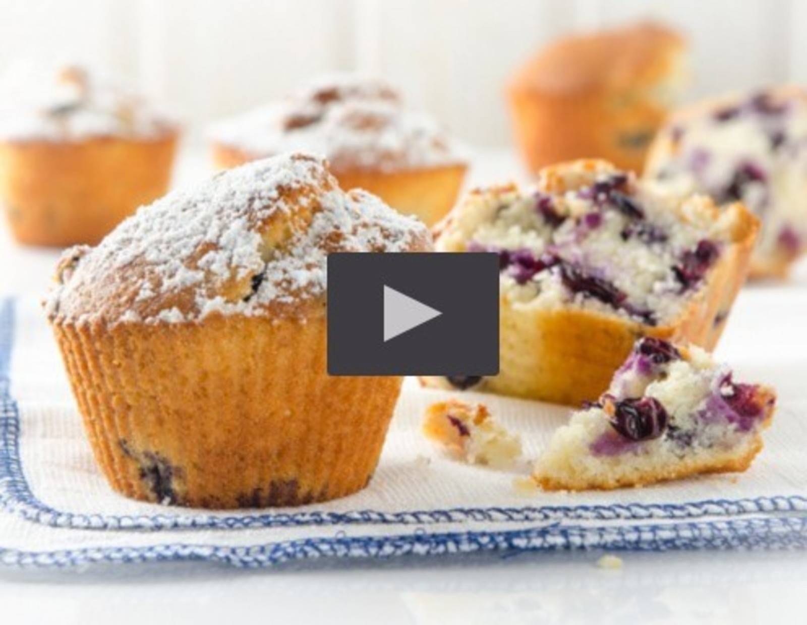 Video - Heidelbeermuffins aus der Heißluftfritteuse