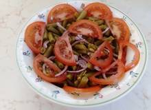 Fisolen-Tomaten-Salat