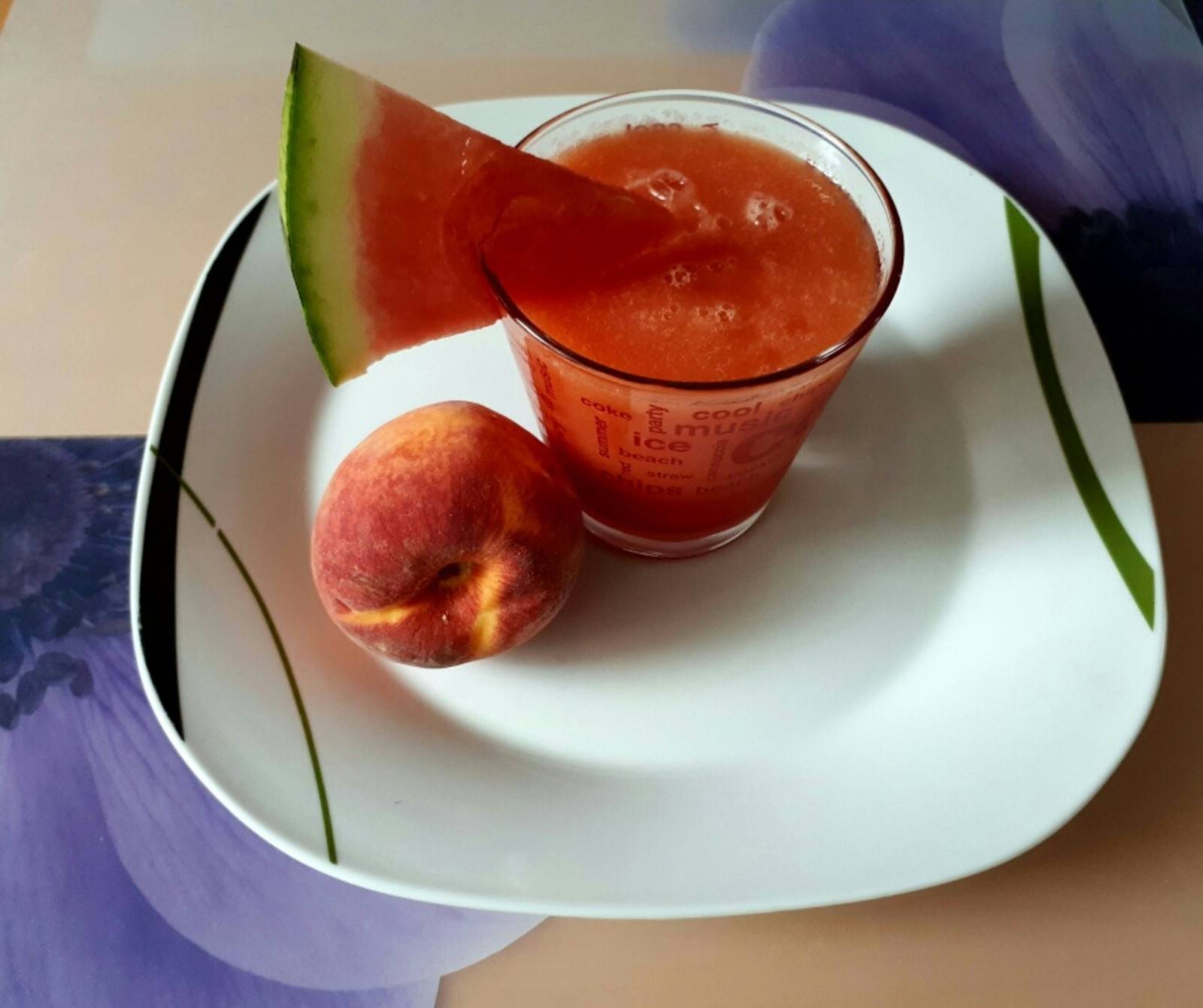 Pfirsich-Melonensmoothie