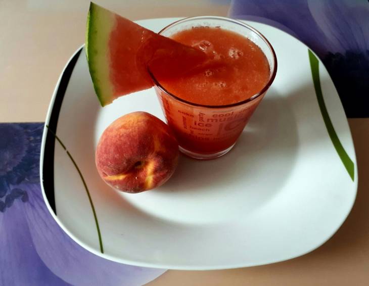 Pfirsich-Melonensmoothie