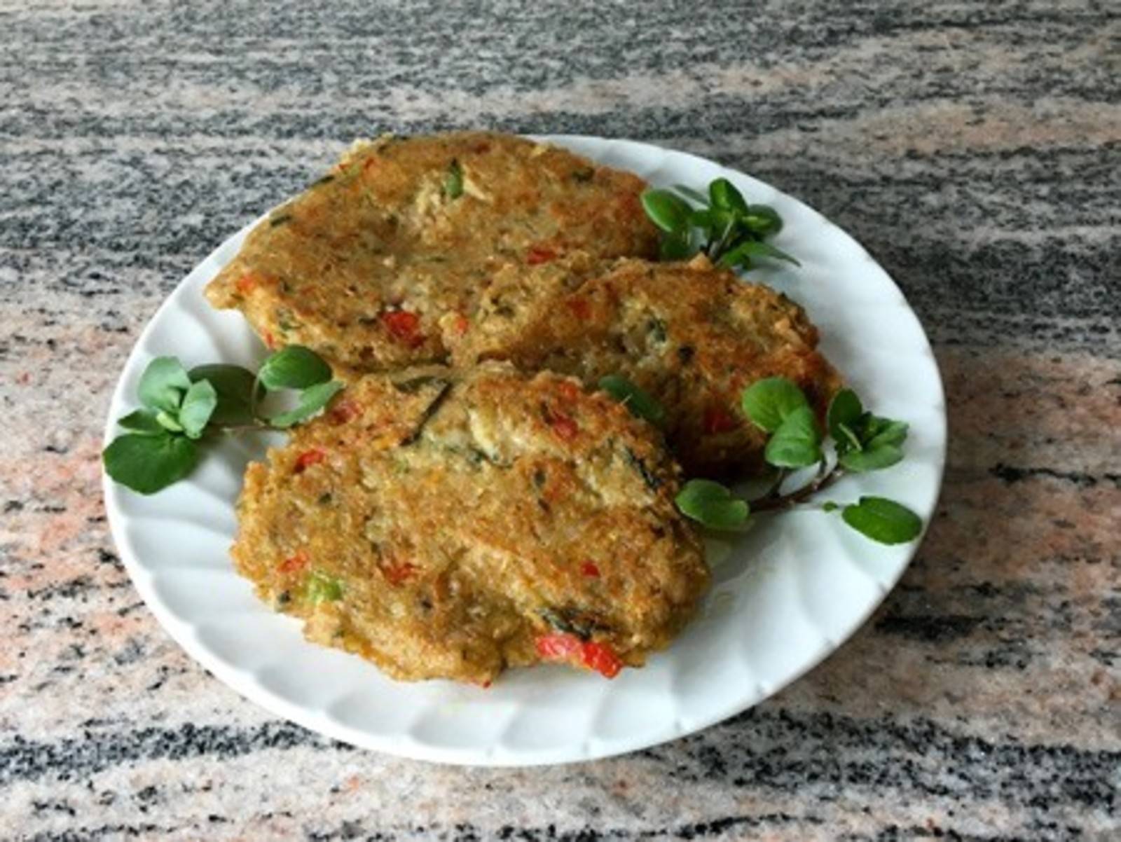 Vegetarische Grünkernlaiberl