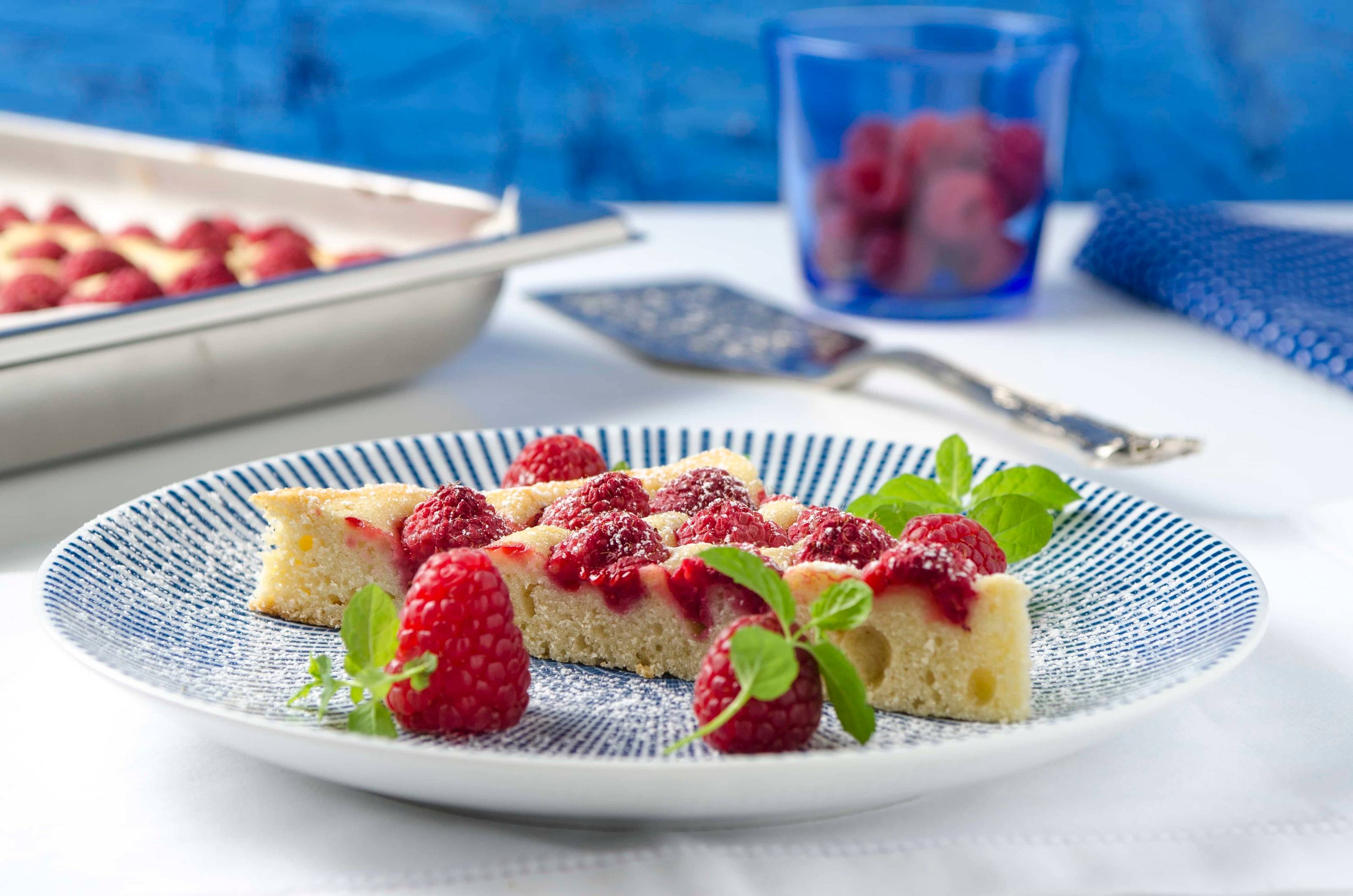 Himbeer-Blechkuchen Rezept