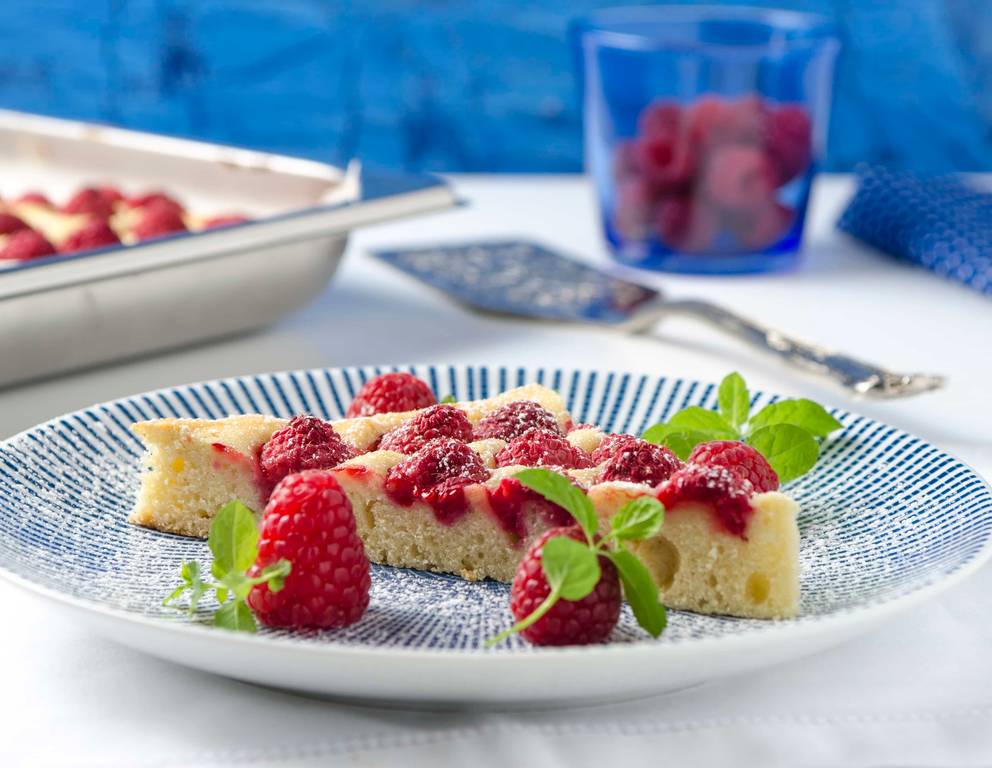 Himbeer-Blechkuchen Himbeer-Blechkuchen