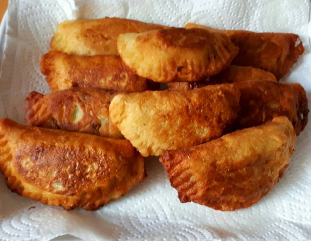 Kartoffeltaschen mit Faschiertem Kartoffeltaschen mit Faschiertem