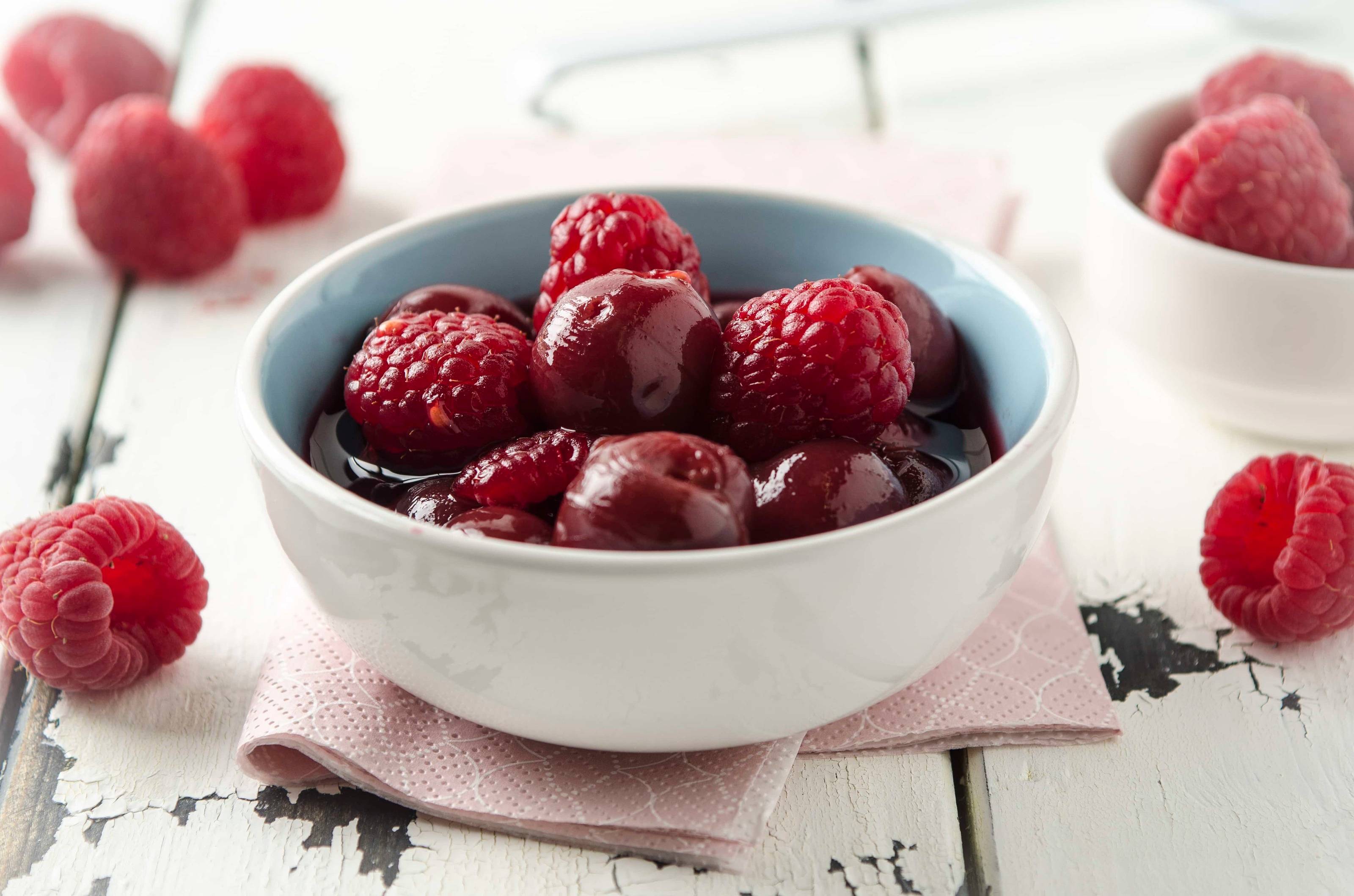 Himbeer-Kirsch-Kompott Rezept - ichkoche.at Himbeer-Kirsch-Kompott Rezept - ichkoche.at