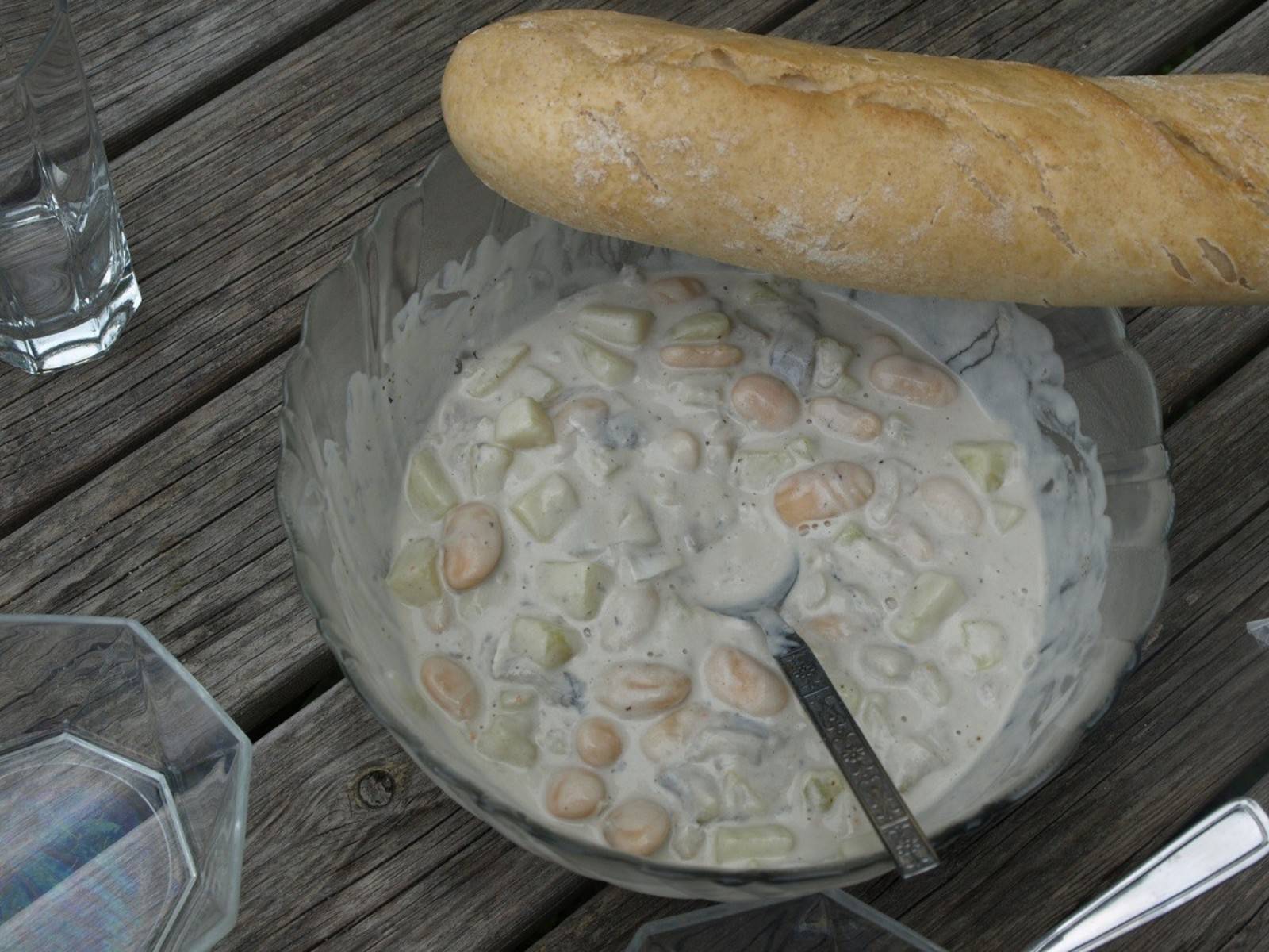 Heringssalat mit Riesenbohnen Rezept - ichkoche.de