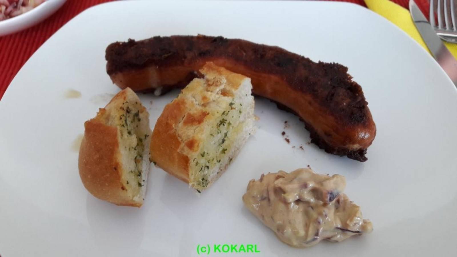 Käsekrainer gebraten