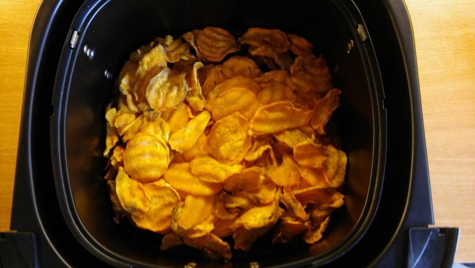 Süßkartoffelchips aus dem Airfryer Rezept ichkoche.at