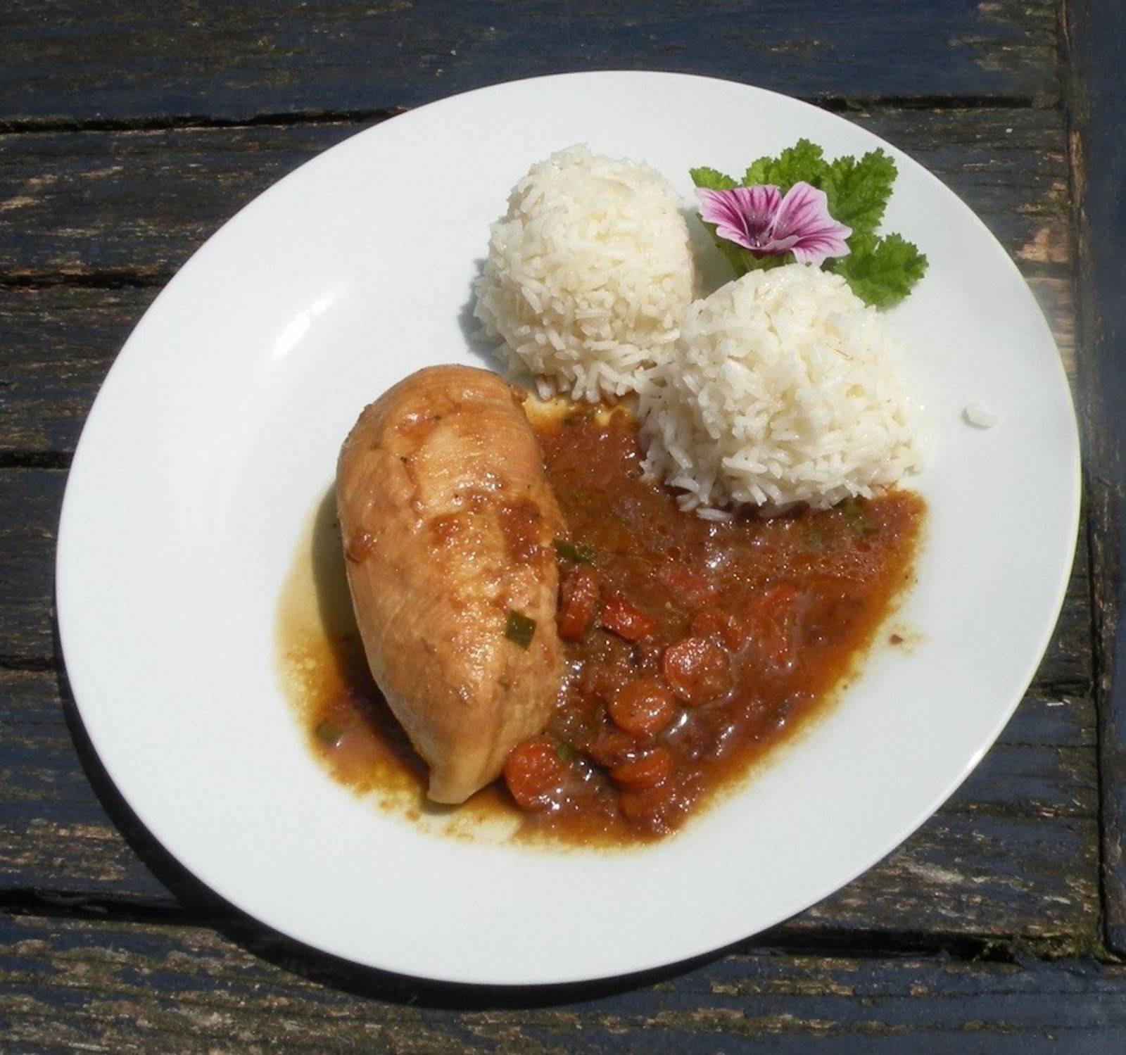 Deftige Hühnerbrust in Sauce