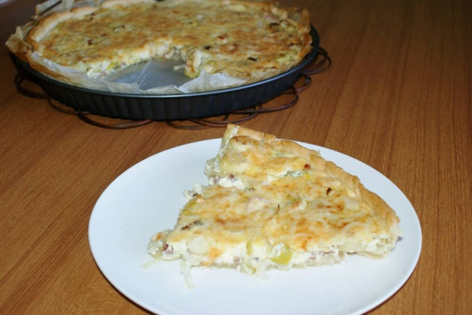 Schnelle Lauch Quiche