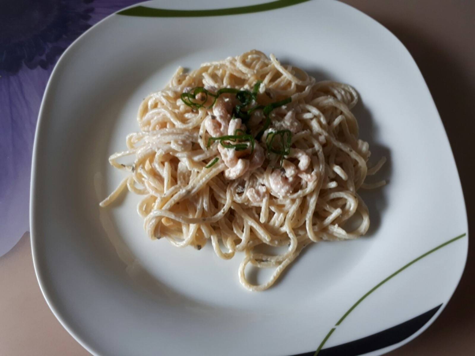 Schnelle Shrimpsnudeln