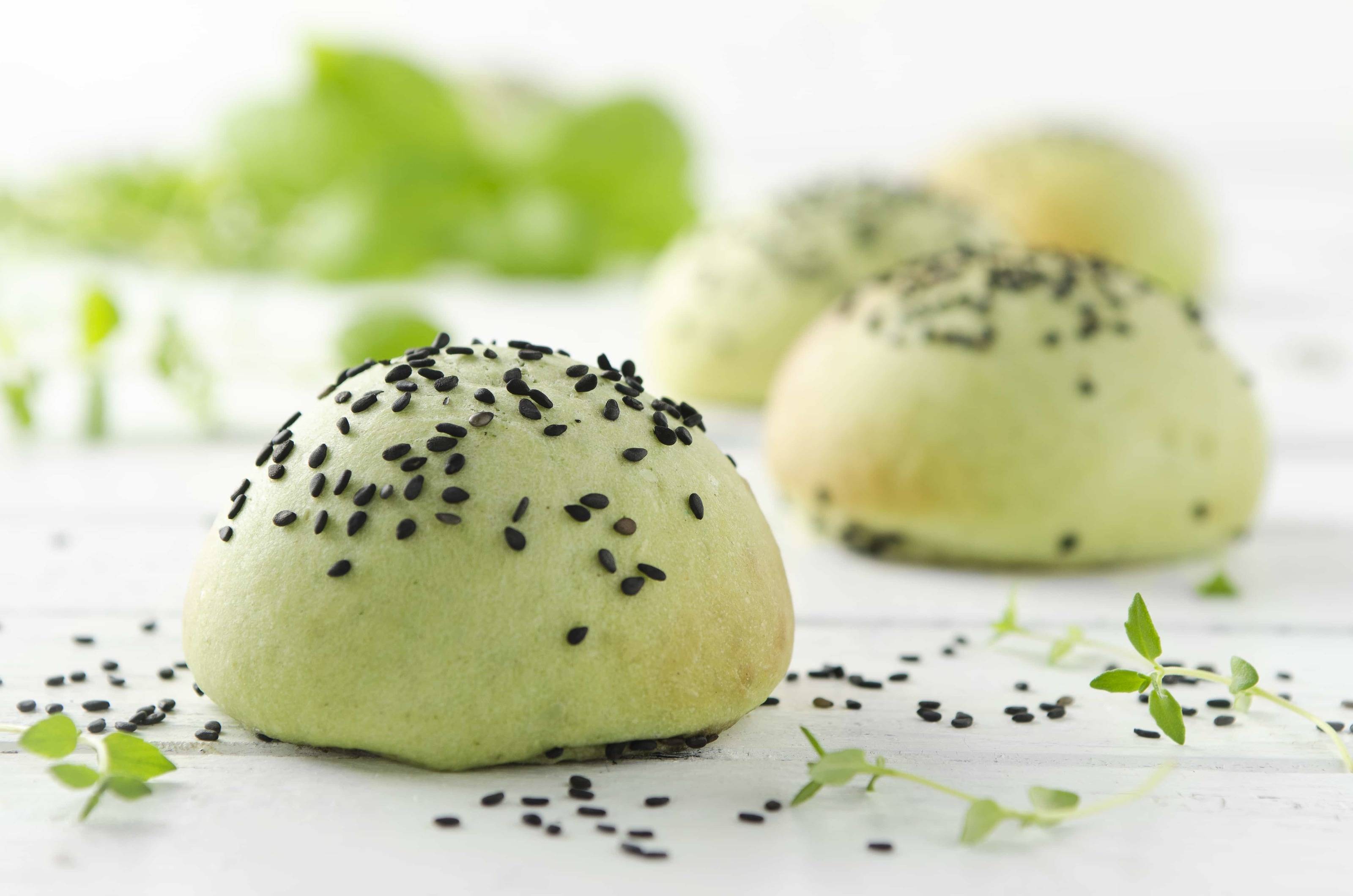 Grüne Burger Buns Rezept