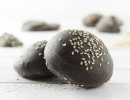 Schwarze Burger Buns Schwarze Burger Buns