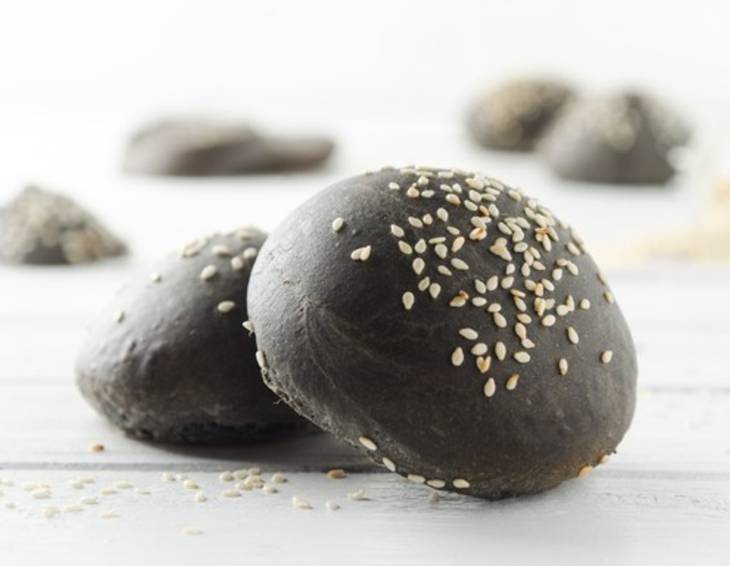 Schwarze Burger Buns Schwarze Burger Buns