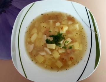 Kartoffelsuppe mit Schwammerln