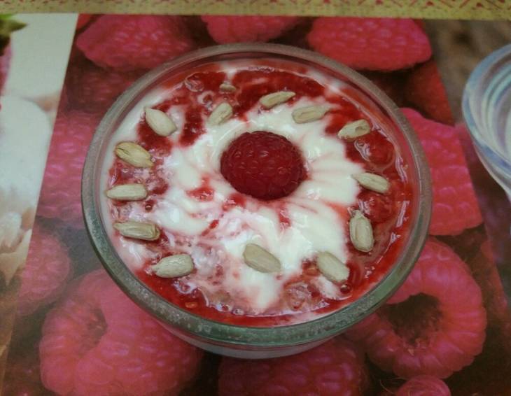 Himbeer-Buttermilch-Kaltschale Himbeer-Buttermilch-Kaltschale