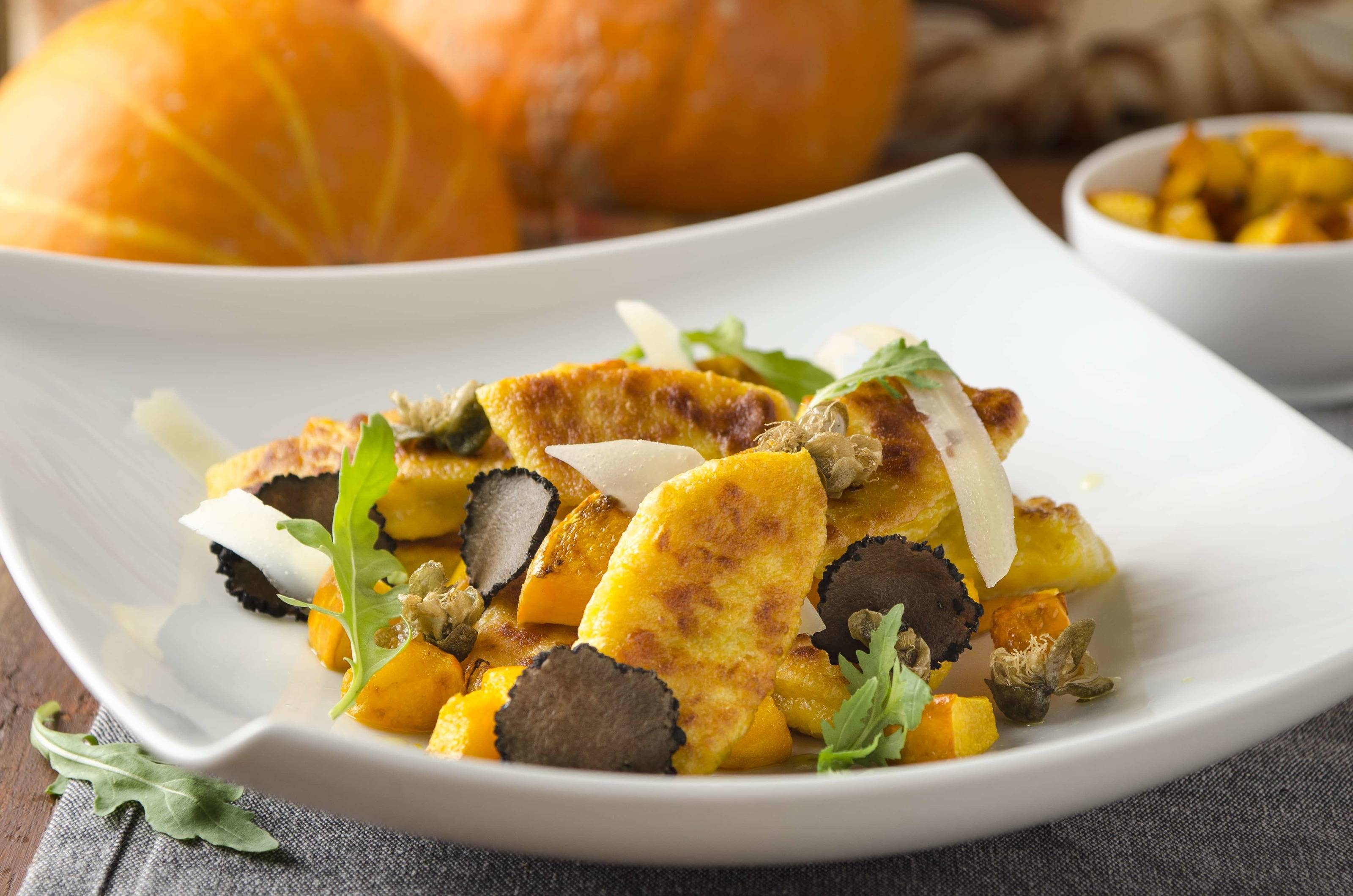 Kürbis-Ziegenkäsegnocchi mit Trüffel Rezept