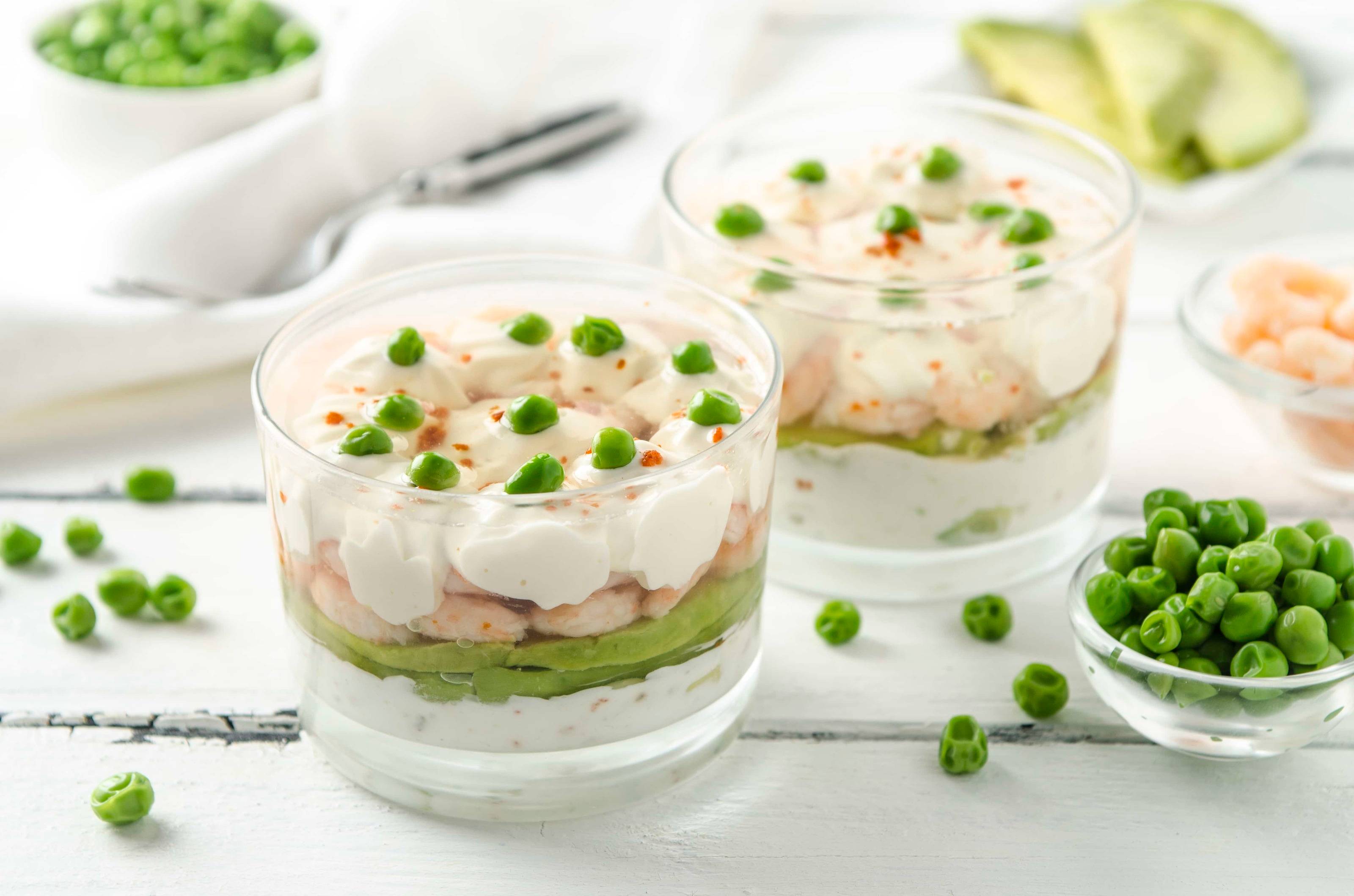 Gabelbissen mit Shrimps und Avocado Rezept