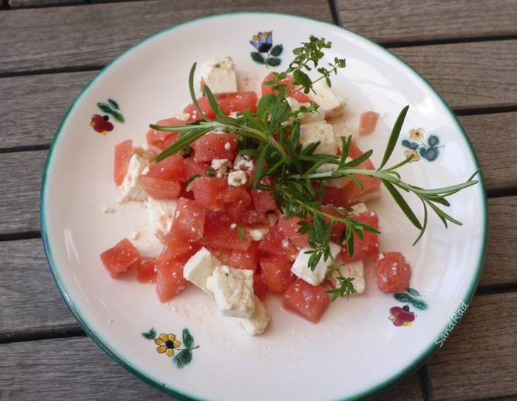 Wassermelonen-Feta-Salat