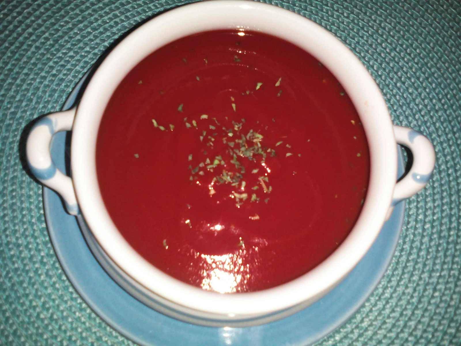 Ruckzuck kalte Tomatensuppe