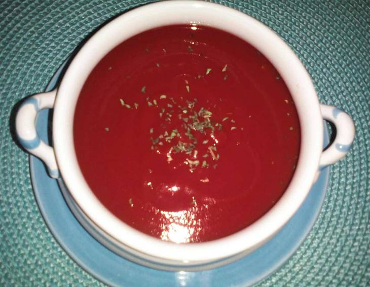 Ruckzuck kalte Tomatensuppe