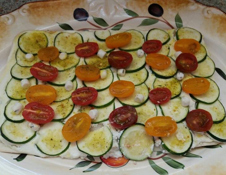 Zucchini-Flammkuchen