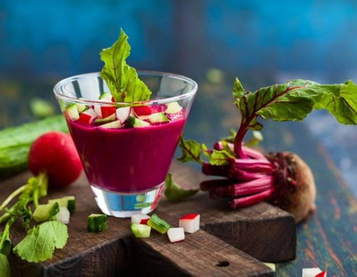Rote Rüben Gazpacho Rote Rüben Gazpacho