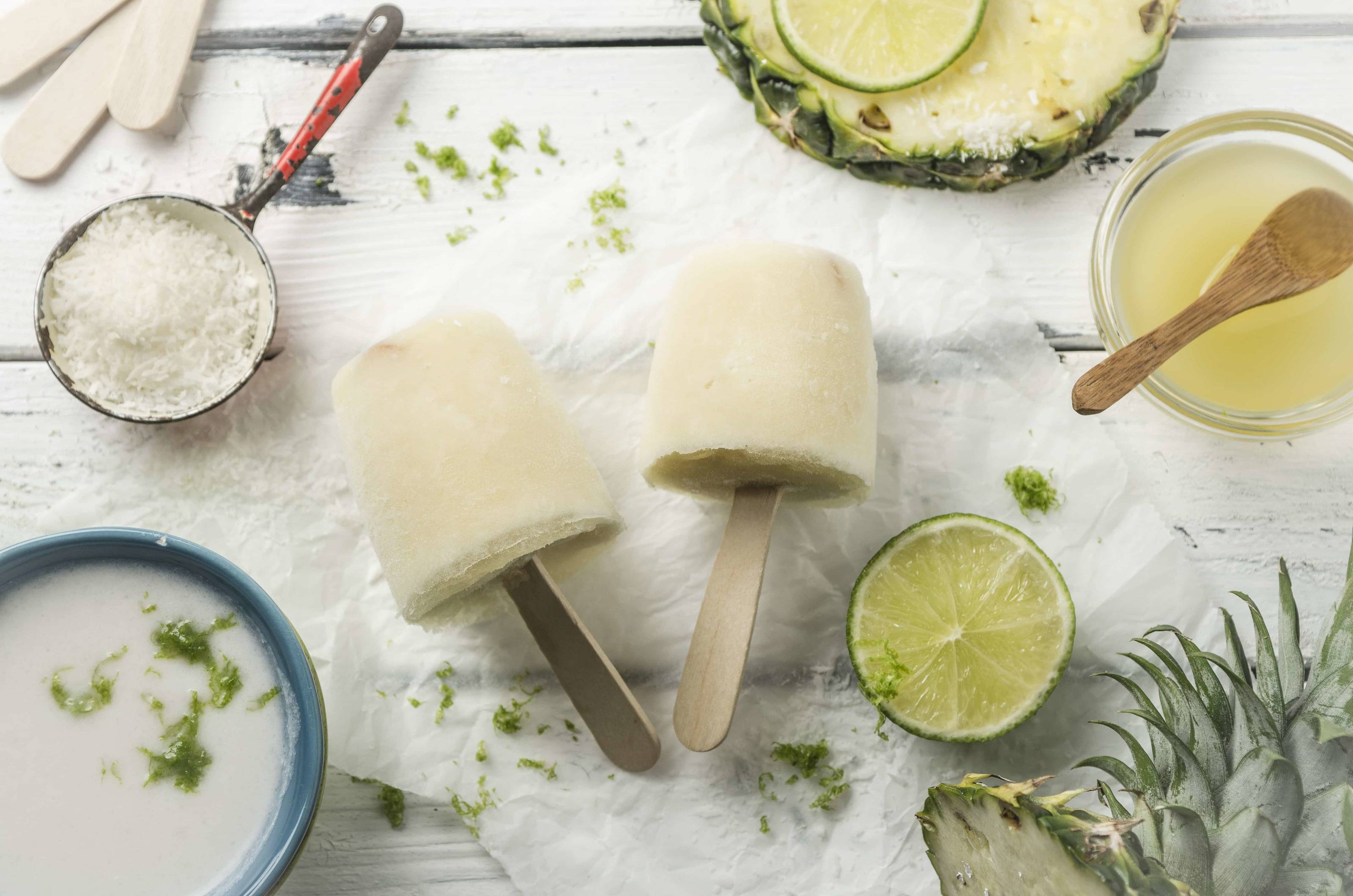 Piña ColadaIce Pops Rezept ichkoche.ch