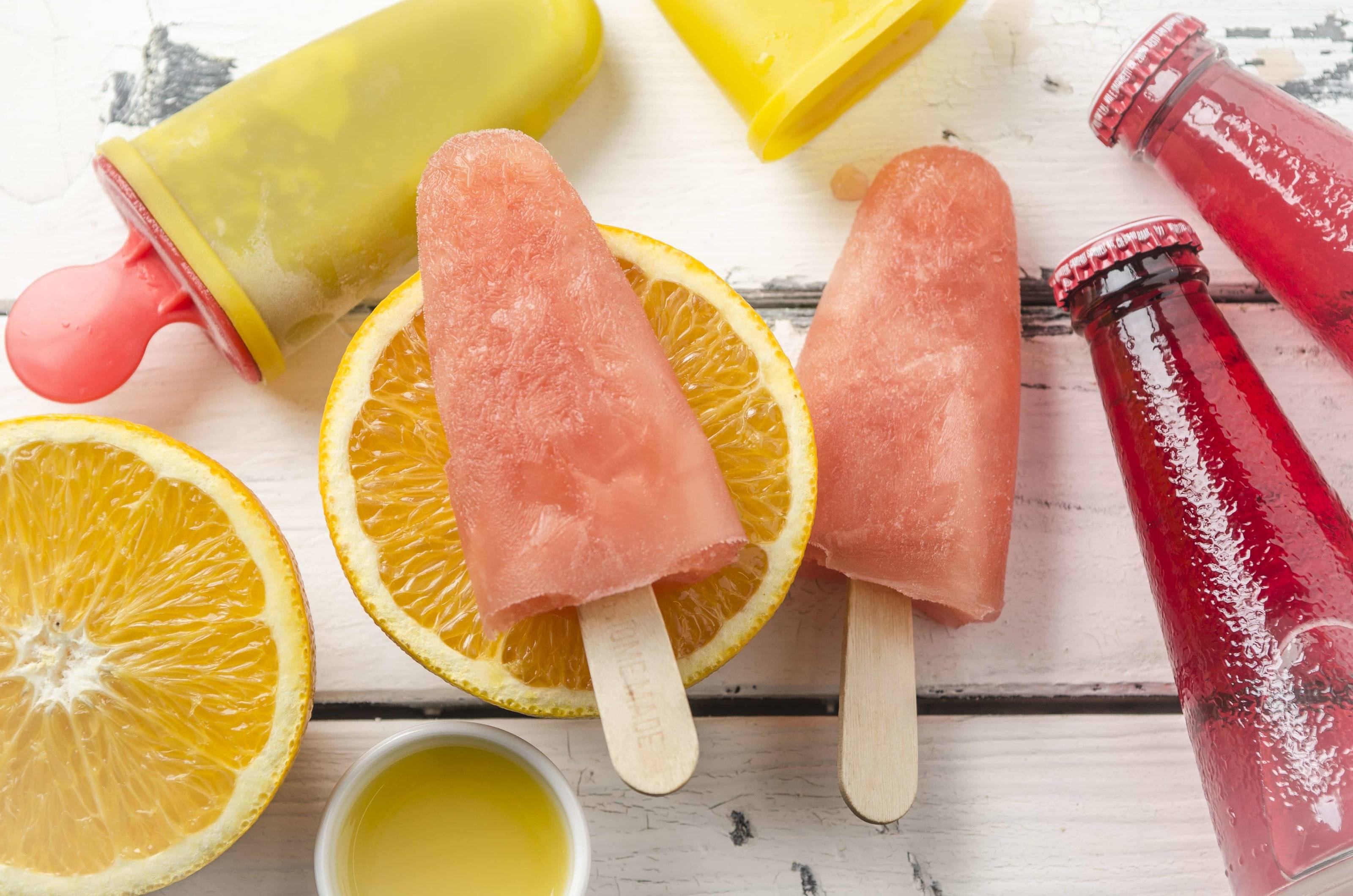 Campari Orange-Eislutscher Campari Orange-Eislutscher