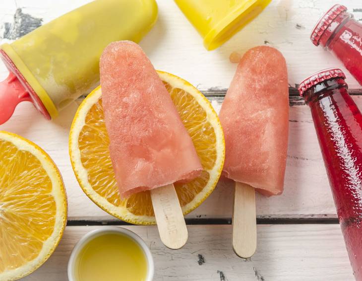 Campari Orange-Eislutscher Campari Orange-Eislutscher