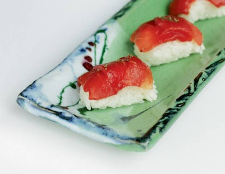 Wassermelonen Nigiri Frushi Wassermelonen Nigiri Frushi