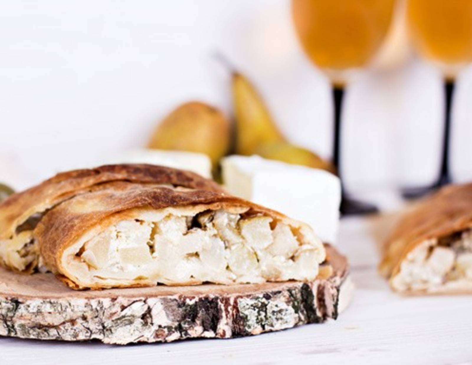 Birnen-Käse-Lauchstrudel Rezept - ichkoche.at