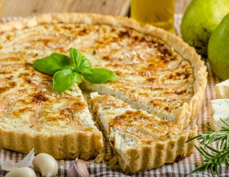 Birnen Gorgonzola Quiche