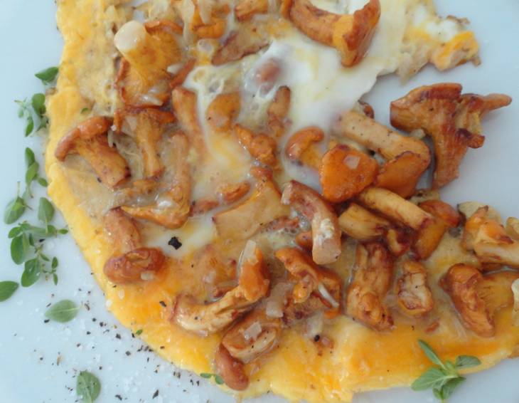 Frittata mit Eierschwammerl Frittata mit Eierschwammerl