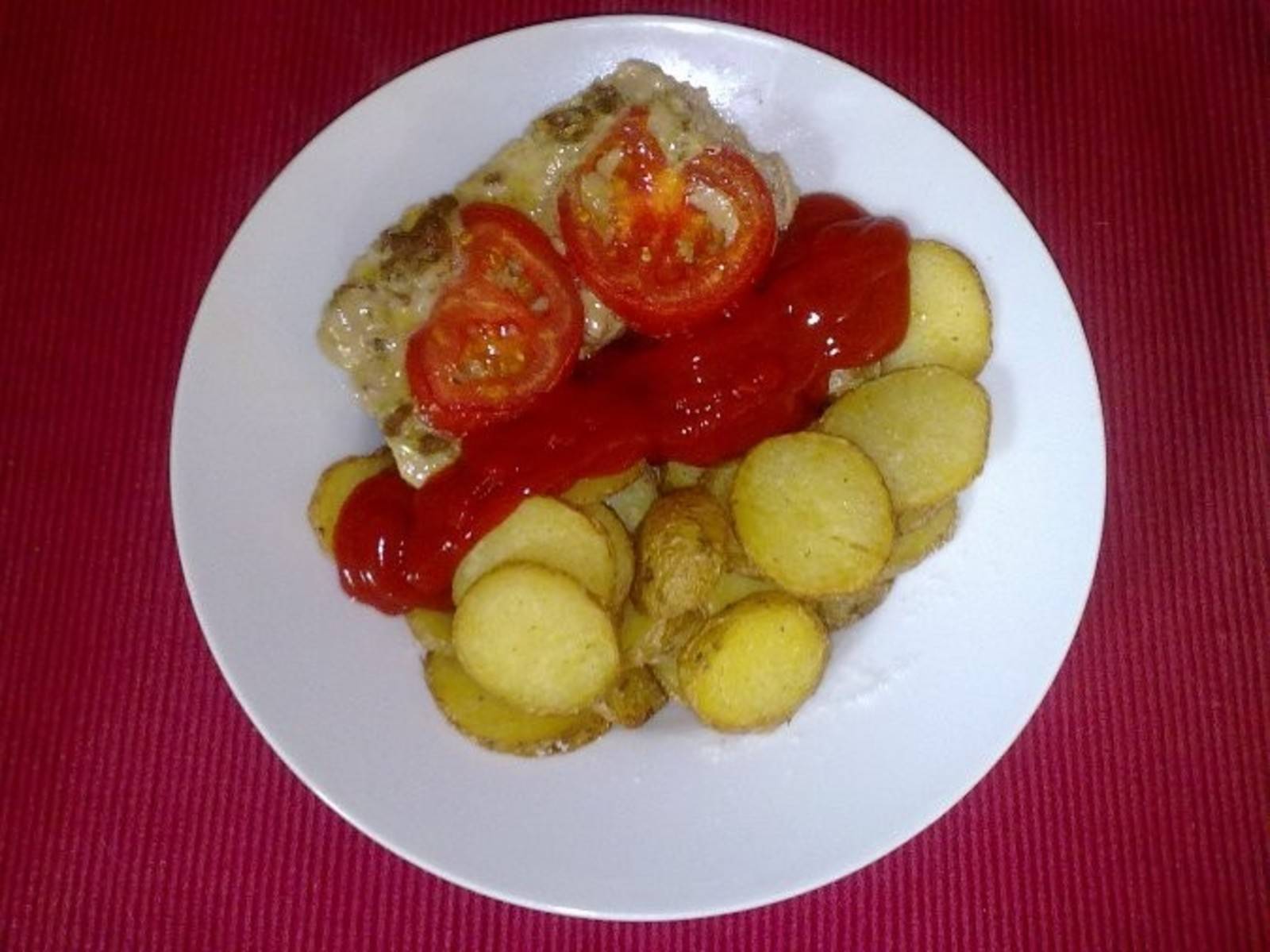 Faschierter Braten mit Kartoffelchips