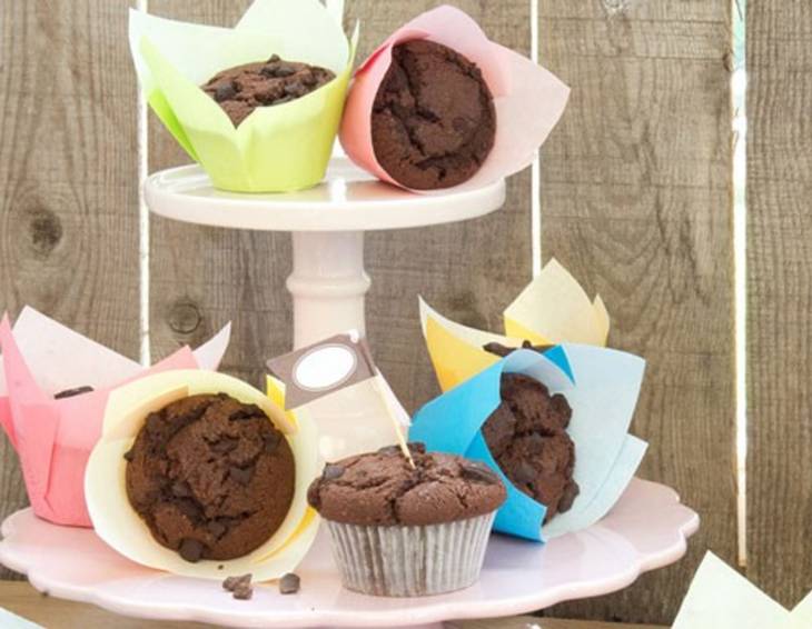 Schokomuffins aus der Heißluftfritteuse Schokomuffins aus der Heißluftfritteuse