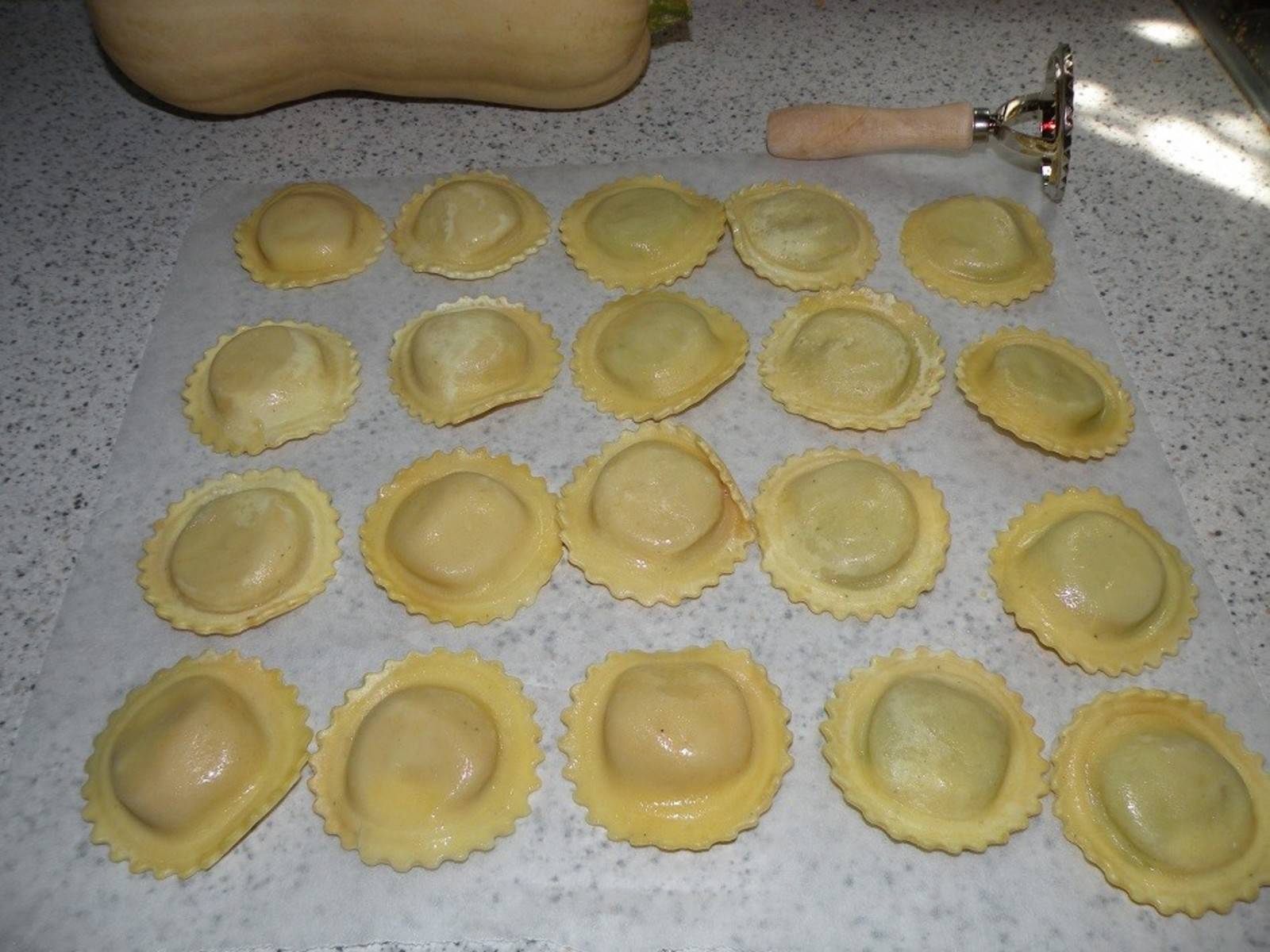 Kürbis Ravioli