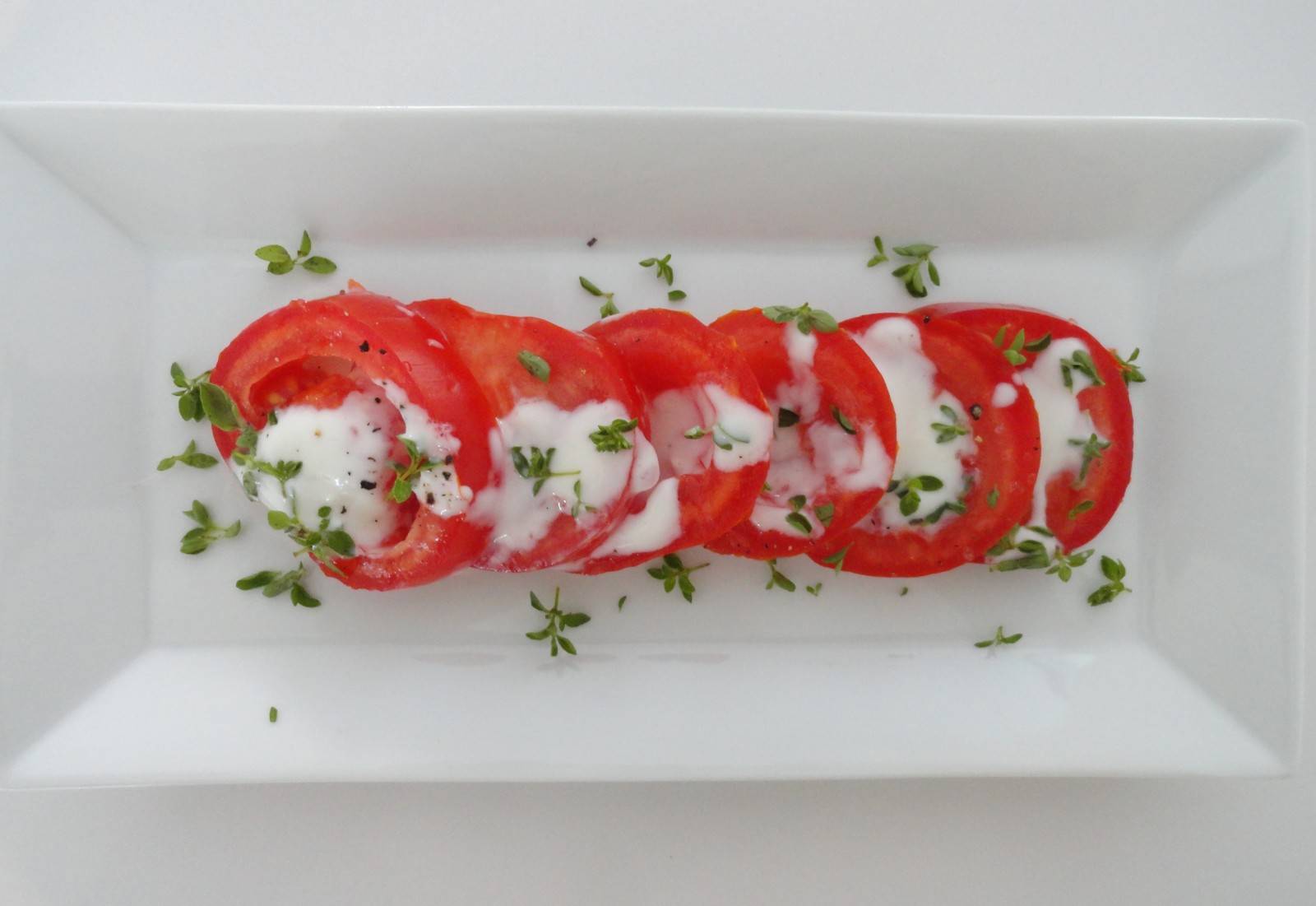 Tomatensalat mit Joghurtdressing