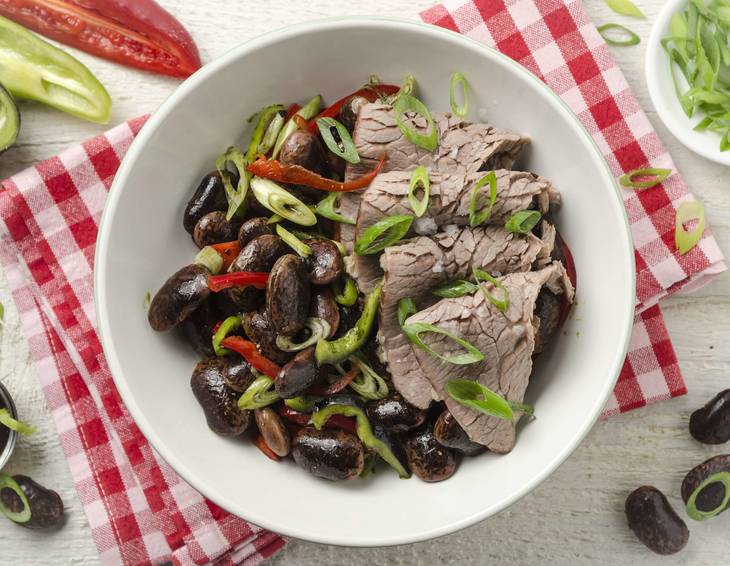 Käferbohnen-Rindfleisch-Bowl Käferbohnen-Rindfleisch-Bowl