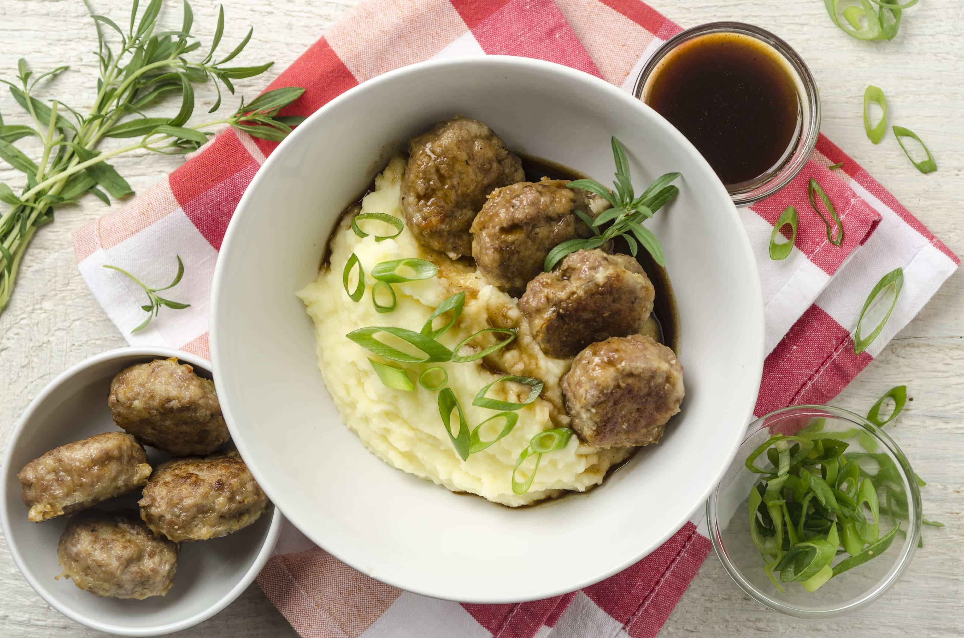 Butterschnitzel-Erdäpfelpüree-Bowl Rezept